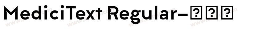 MediciText Regular字体转换